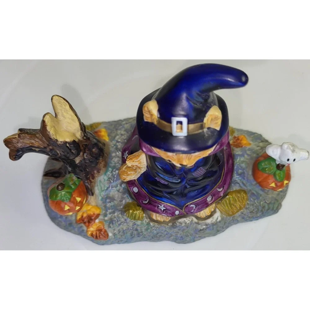 Partylite Abracadandle Halloween Wizard Cat Tea Light Candle Holder Snuffer